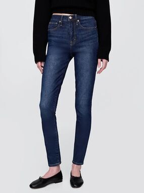 GAP High Rise True Skinny Jeans in Dark Wash Size 4/27 T
